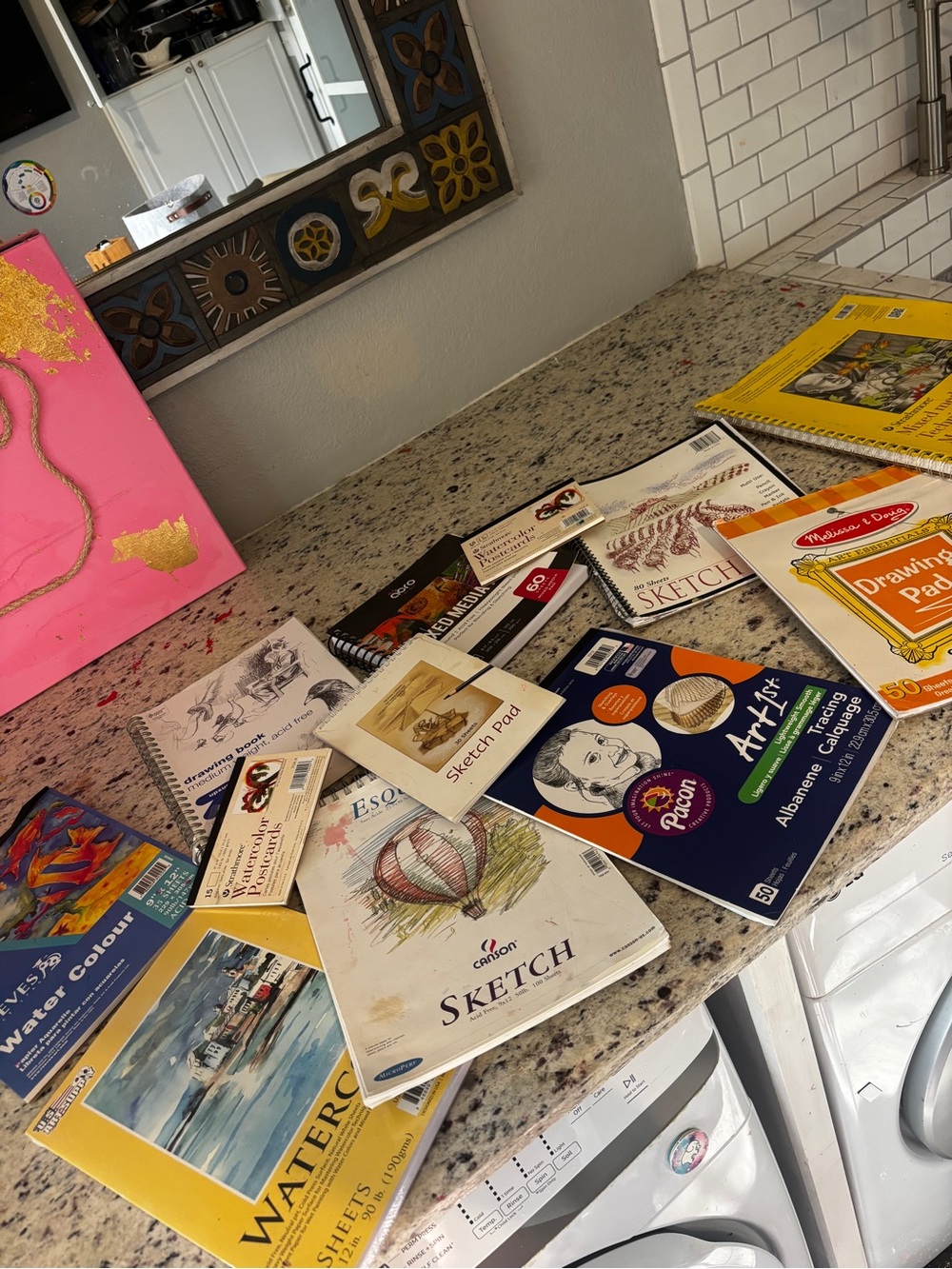 Assorted Sketch and Drawing Pads - Multicolor